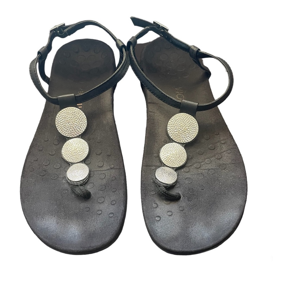 Vionic Lizbeth Toe Post Black Sandals - image 1